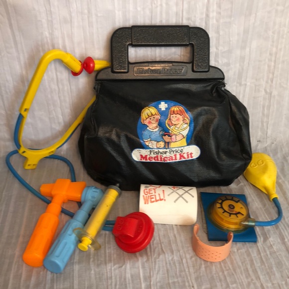 FisherPrice Toys Vintage Fisherprice Medical Bag Kit Accessories